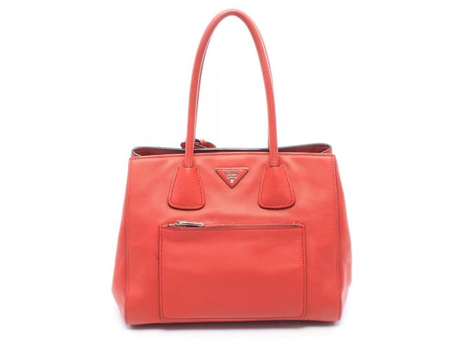 Prada VITELLO PHENIX Tote Bag Rot
