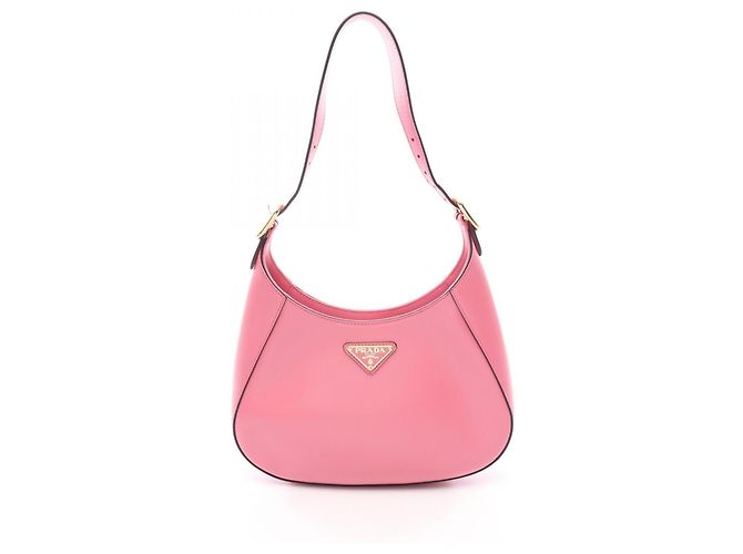 Bolsa de Ombro Prada Cleo Rosa