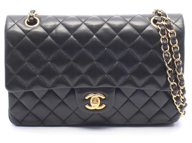 Borsa a tracolla Chanel Matelassé Double Flap Nero