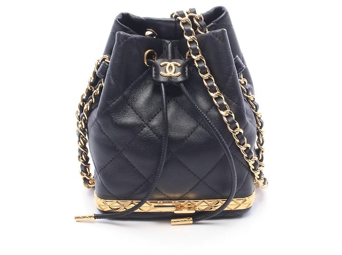 Sac seau Small Matelassé Chanel Noir