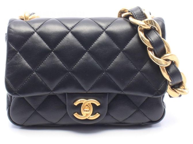 Borsa Small Flap Matelassé Chanel Nero
