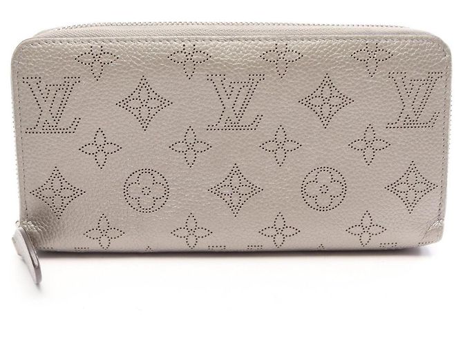Louis Vuitton Zippy Wallet in Grau Monogram Braun Monogramm