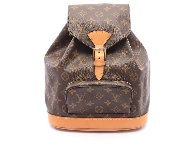 Louis Vuitton Montsouris MM Monogram Backpack Brown