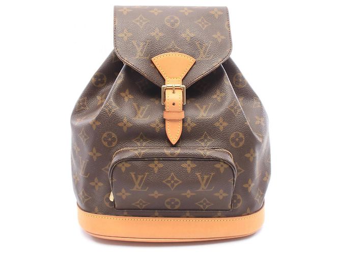 Louis Vuitton Montsouris MM Monogram Backpack Brown