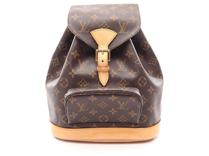 Mochila Louis Vuitton Montsouris MM Marrom Monograma