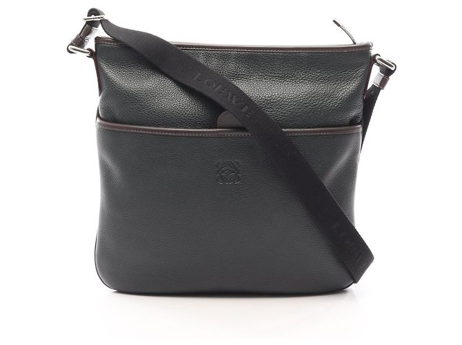 Borsa a tracolla Loewe Anagram Marrone Verde