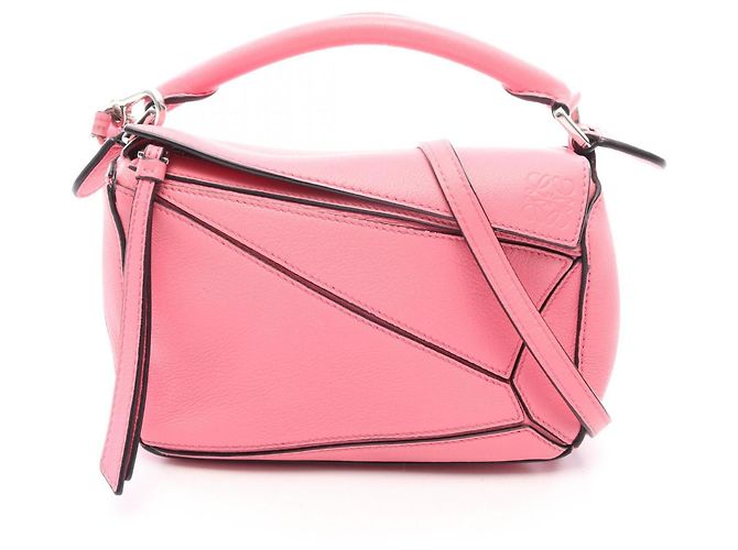 Borsa Loewe Puzzle Bag Mini 2-Way Rosa