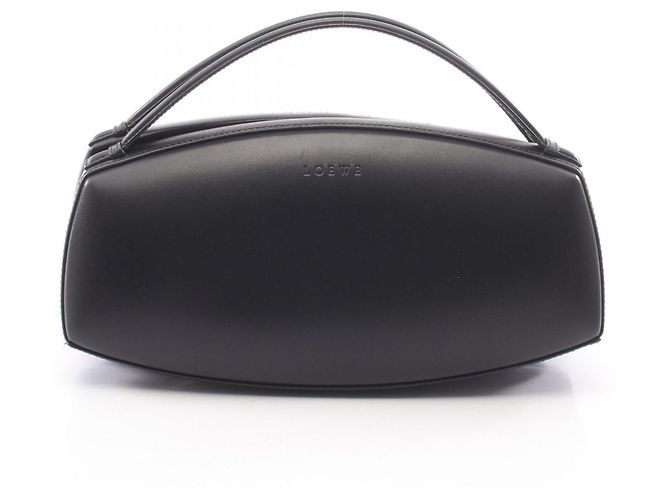 Borsa a mano Loewe in pelle nera Nero