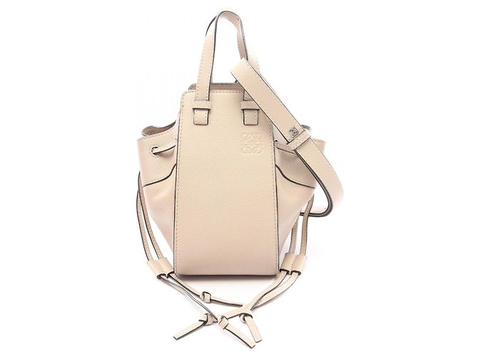 Loewe Hammock Drawstring Bag Mini Beige