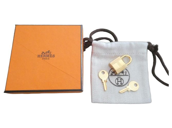 Lucchetto e Chiavi Hermès Placcati Oro D'oro