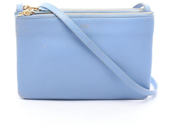 Céline Borsa a tracolla Celine TRIO SMALL Blu