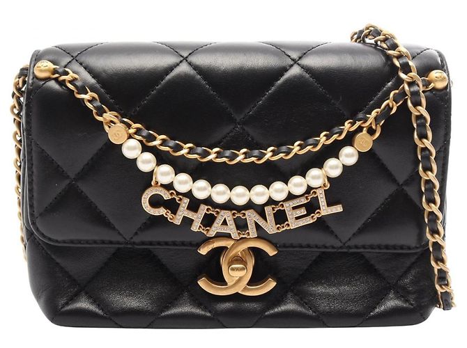 Timeless Borsa Mini Flap Chanel Matelassé Nero