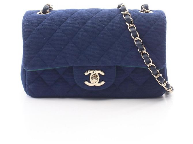 Borsa a tracolla Chanel Mini Matelassé 20 Blu