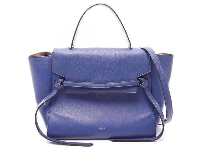 Céline Belt Bag Mini em couro azul