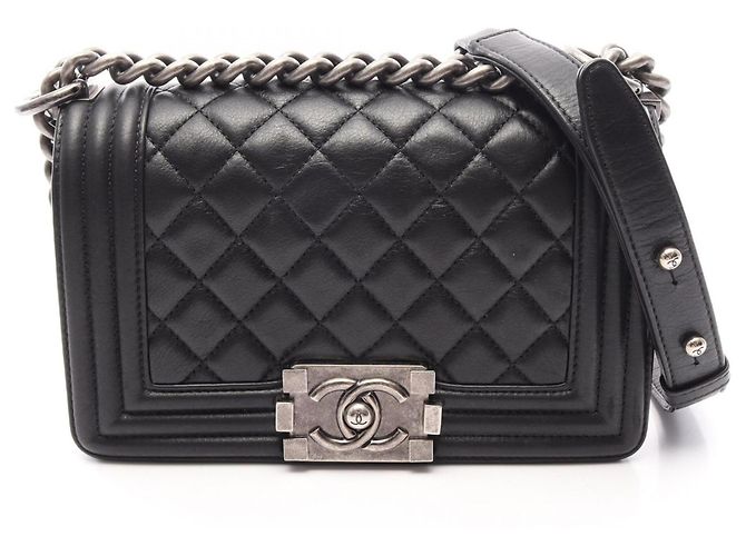 Borsa a Tracolla Chanel Boy Small Nero