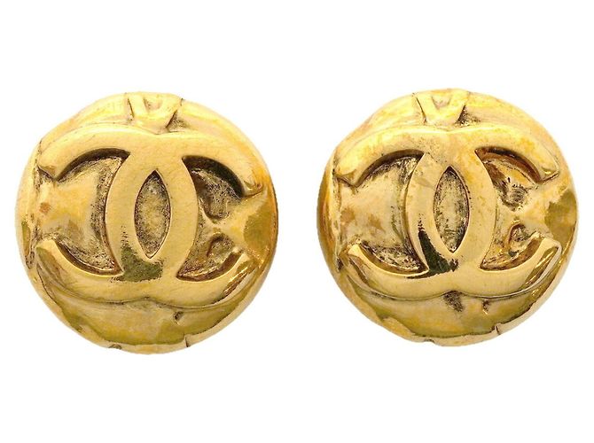 Orecchini a clip Chanel placcati oro D'oro