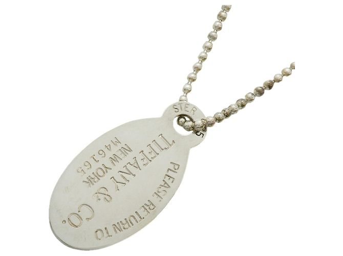 Autre Marque Collana Tiffany & Co. Return to Oval in argento sterling