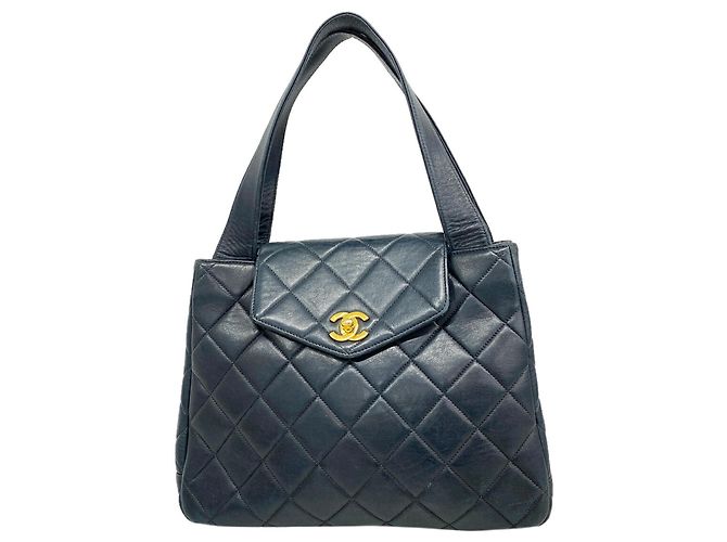 Borsa Chanel Matelassé in pelle d'agnello Nero