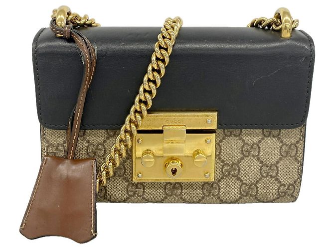Borsa a tracolla Gucci GG Supreme Marrone Nero