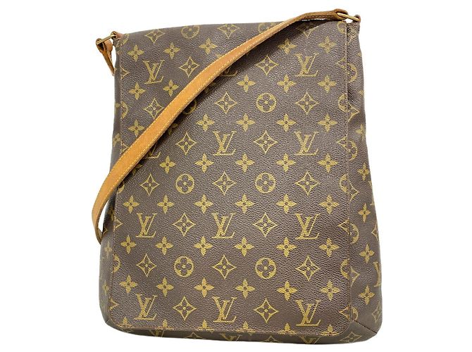 Borsa a tracolla Louis Vuitton Monogram Musette Marrone