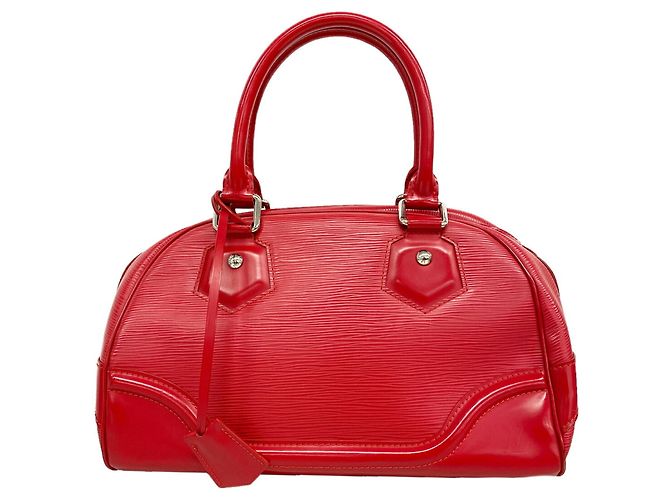 Borsa Louis Vuitton Epi Bowling Montaigne PM Rosso