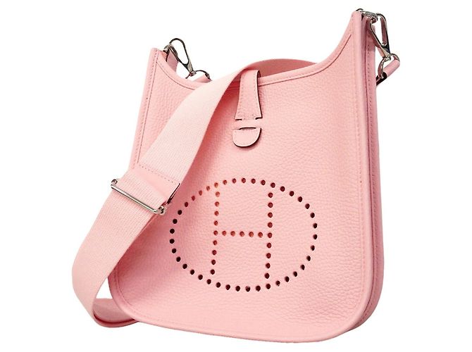Hermès Bolsa de Ombro Hermes Evelyne 23 Rosa