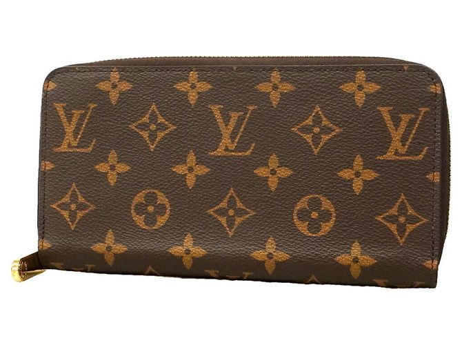Louis Vuitton Monogram Zippy Wallet Brown