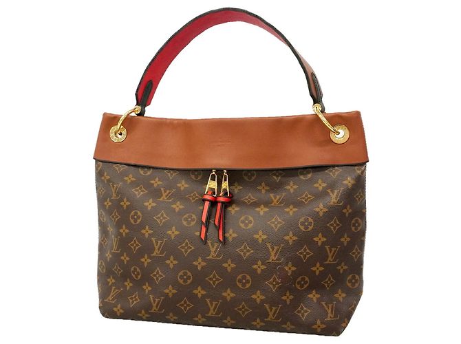 Louis Vuitton Monogram Tuileries Hobo Handtasche Karamell