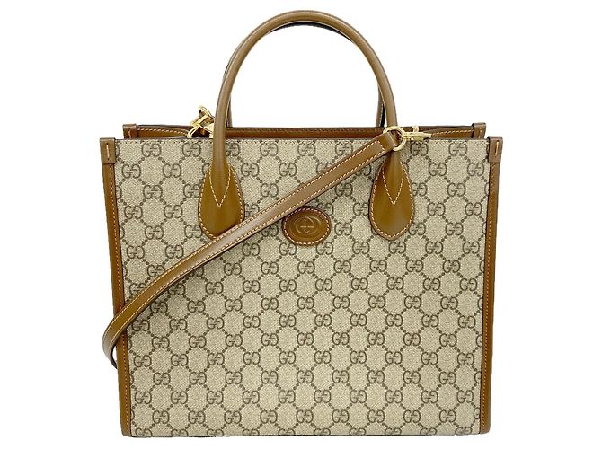 Borsa Tote Gucci GG Supreme Marrone