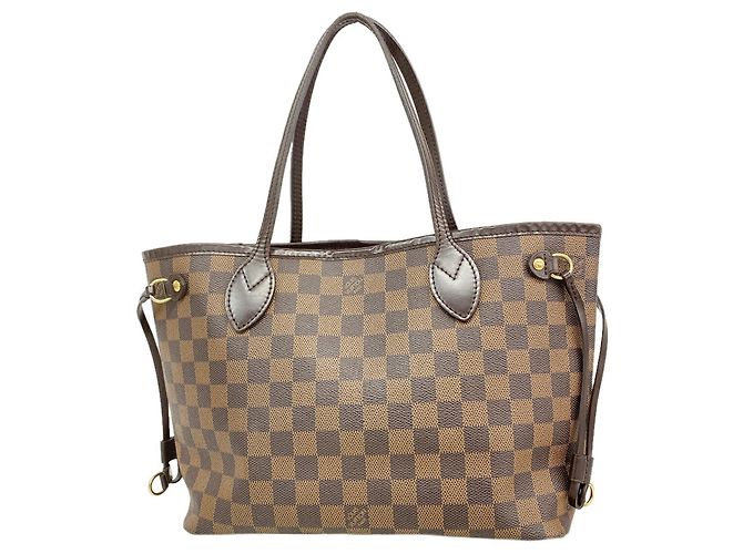 Louis Vuitton Damier Neverfull PM Tote Bag Damier ebene
