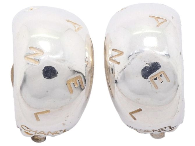 Pendientes de clip Chanel en plata de ley 925