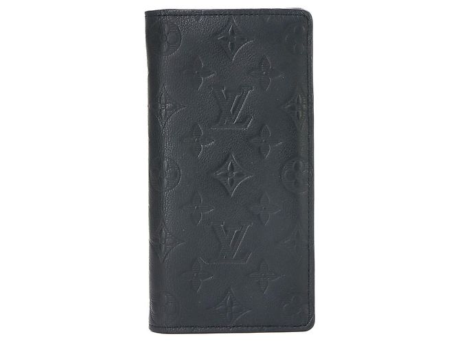 Cartera larga bi-fold Louis Vuitton Monogram Shadow Negro