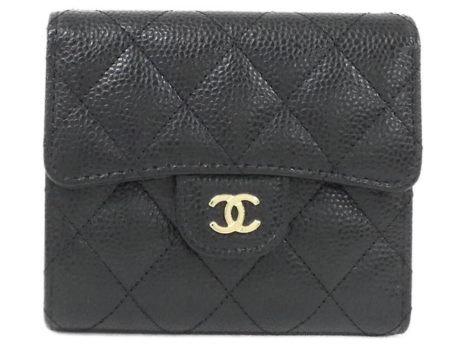 Portafoglio Chanel Timeless Classic Line AP0231 Nero Bordò
