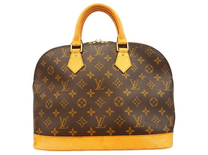 Borsa Louis Vuitton Alma Monogram Marrone
