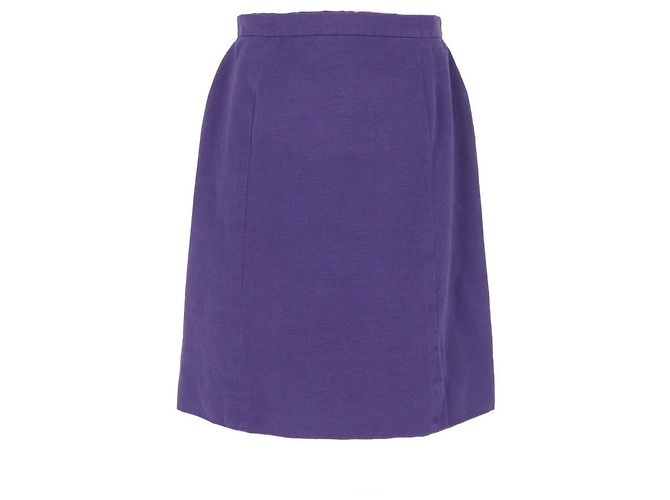 Falda Chanel de algodón morada años 90 Púrpura