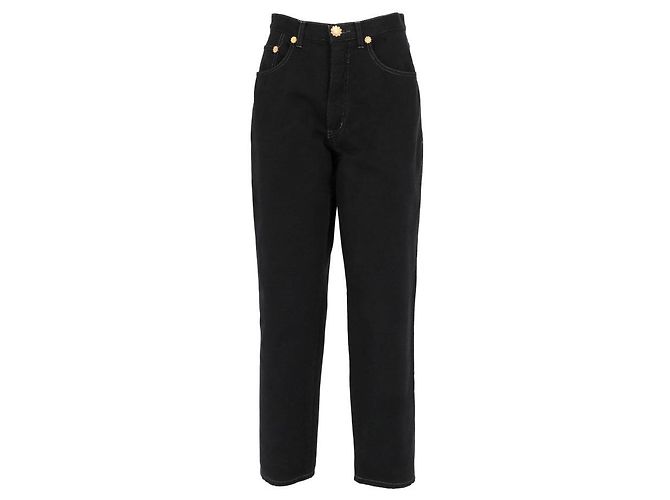 Vaqueros Moschino 90s de denim de algodón negro