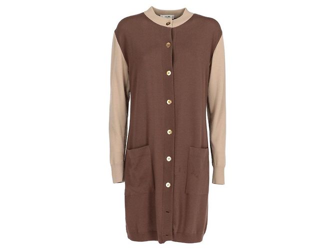 Céline Wollcardigan braun beige 90er Jahre