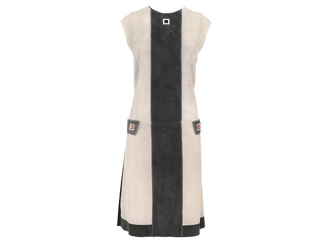 Autre Marque Vestido Hettabretz 2000s Cinza