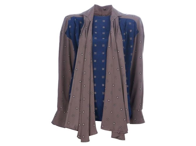 Blusa Gianfranco Ferré anni '90 Marrone