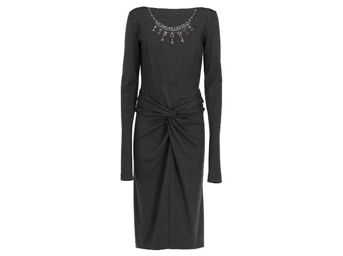 Vestido Blumarine 2000s Gris