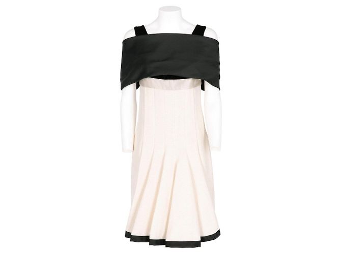 Autre Marque 6267 Kleid aus Wollmischung weiß schwarz
