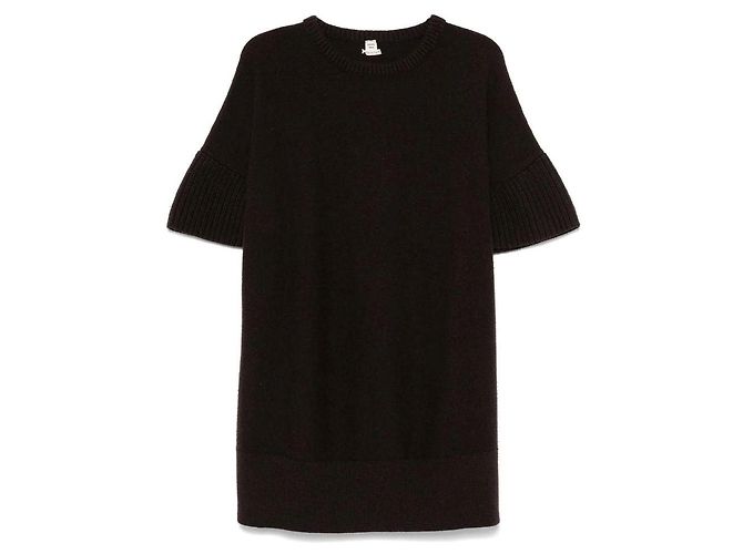 Vestido Hermès de malha de yak castanho Marrom
