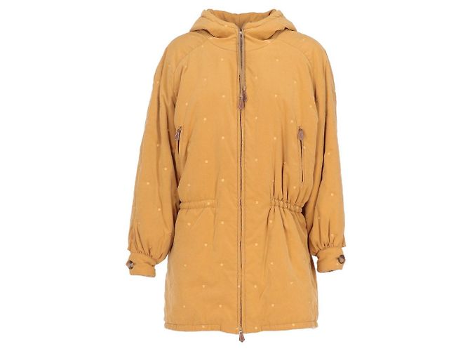 Hermès Mustard Yellow Embroidered Parka