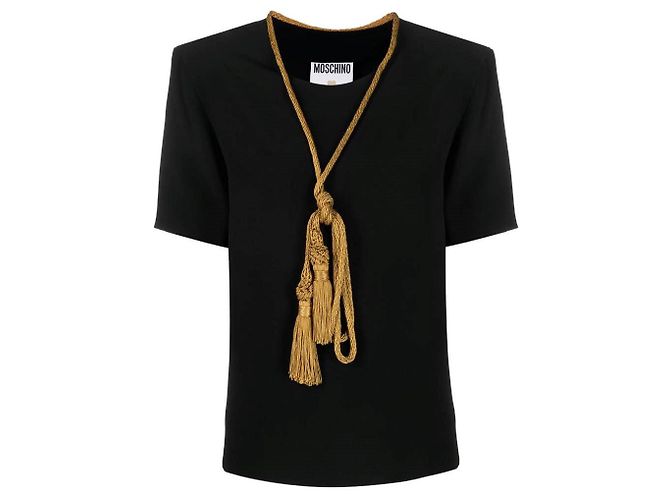 Moschino 2000s Bluse Schwarz