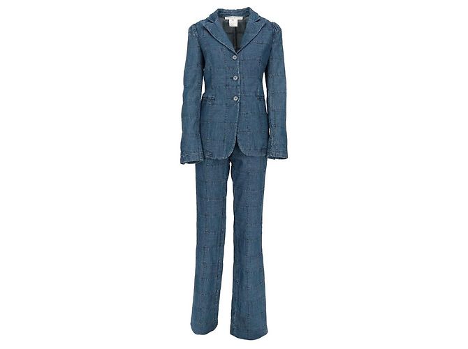 Frankie Morello 2000s suit Blue