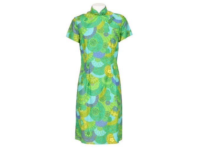 Autre Marque Vestido Paradise Hawaii 80s Multicolor