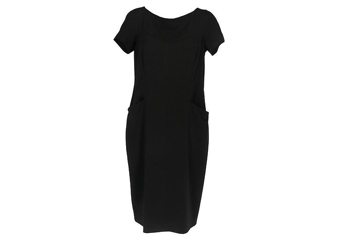 Moschino Cheap and Chic Midi Kleid Schwarz