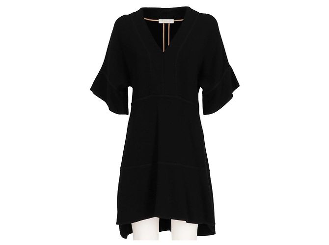 Chloé Sweatshirt Kleid Schwarz Viscose