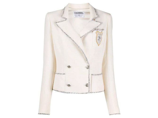 Chanel Limited Edition Seidenjacke Creme Roh