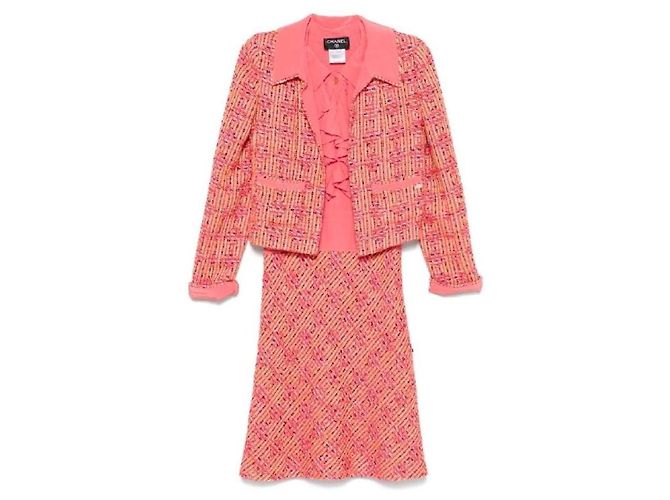 Chanel 2000s Two-piece Suit Pink